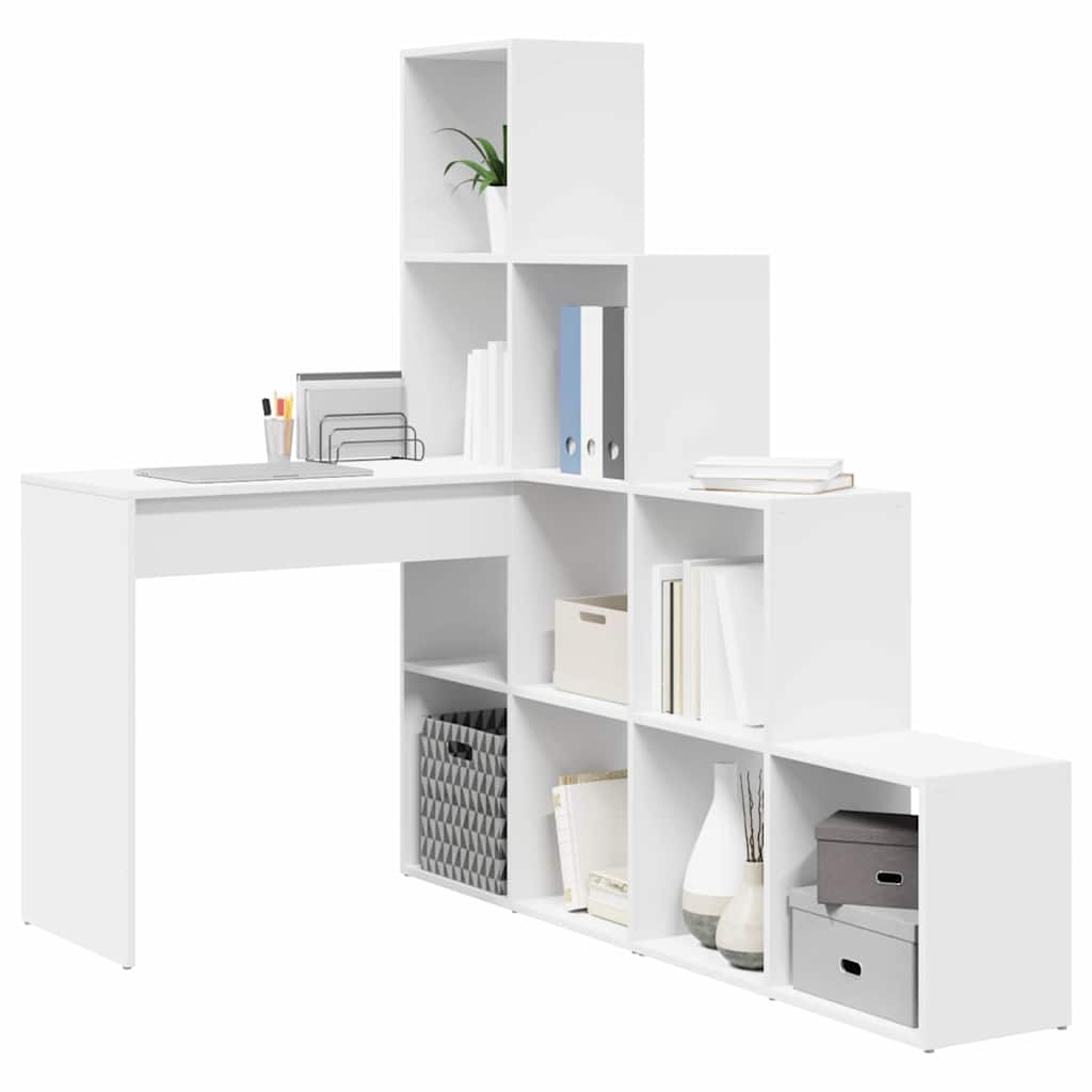8721158934161_wbg-mo_en_hd_1 vidaXL Corner Desk White 101.5 x 149.5 x 149.5 cm Engineered wood - Image 3