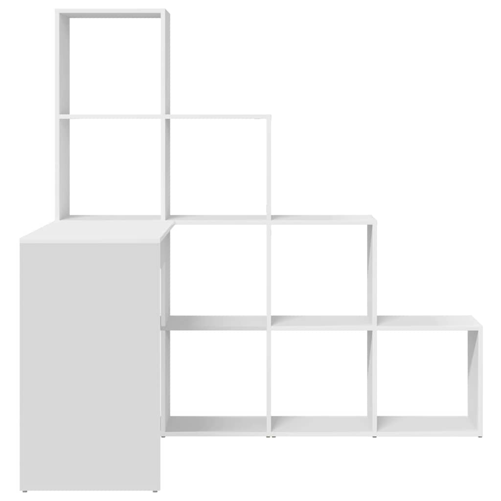 8721158934161_wbg-si_en_hd_4 vidaXL Corner Desk White 101.5 x 149.5 x 149.5 cm Engineered wood - Image 6