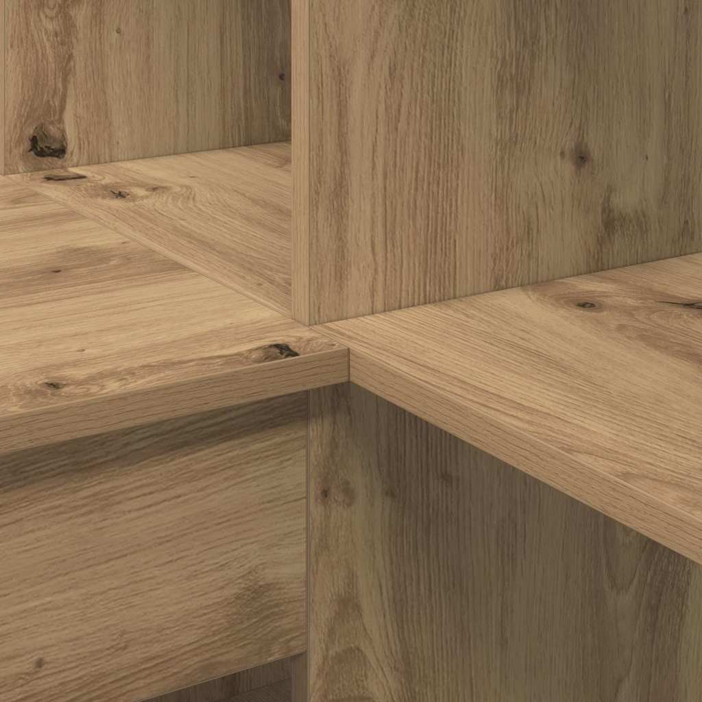 8721158934239_detail_en_hd_2 vidaXL Corner Desk with Shelf Artisan oak 101.5 x 149.5 x 149.5 cm - Image 9
