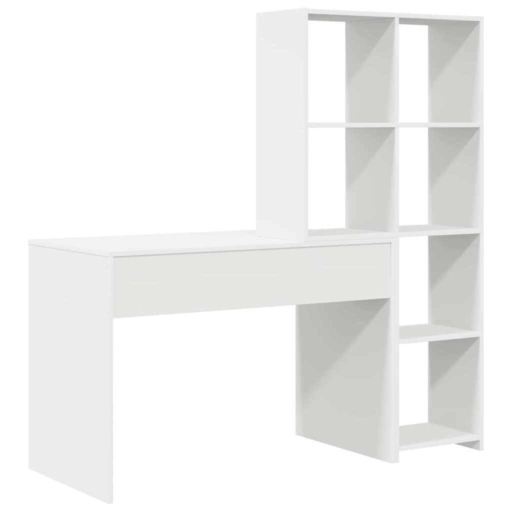 8721158934246_wbg-ba_en_hd_2 vidaXL Desk with Shelf White 138.5 x 55 x 143 cm Engineered wood - Image 7