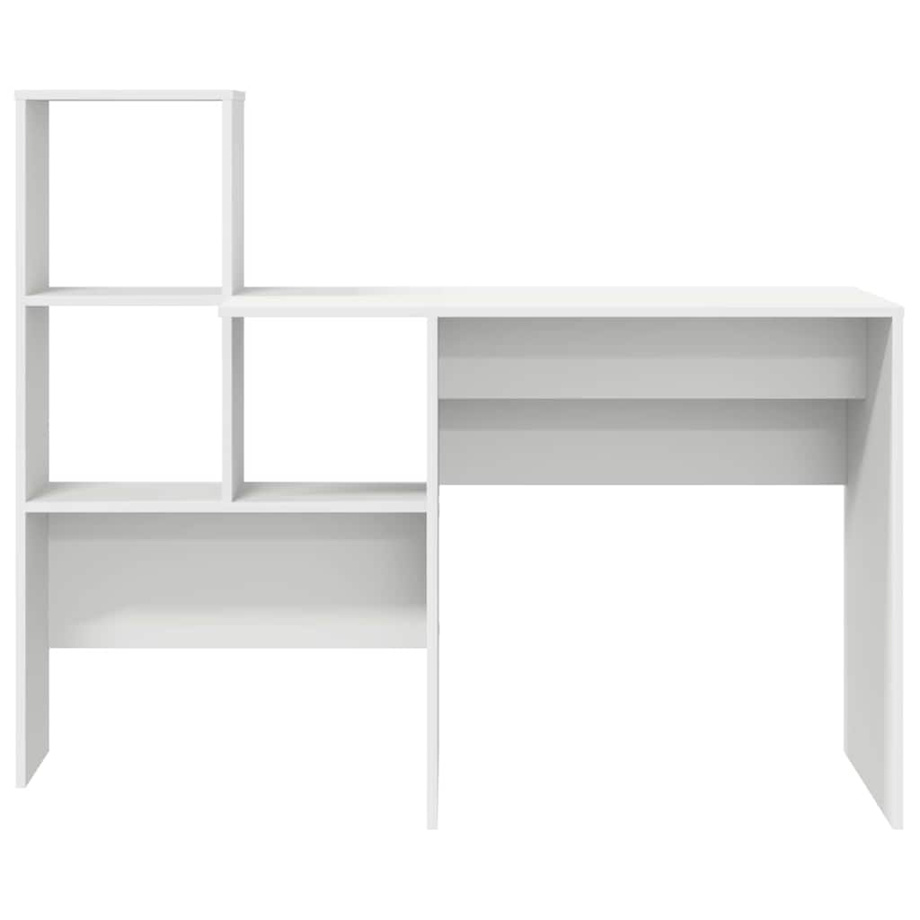 8721158934406_wbg-fr_en_hd_5 vidaXL Desk with Drawer White 131.5 x 50 x 106.5 cm Engineered wood - Image 7