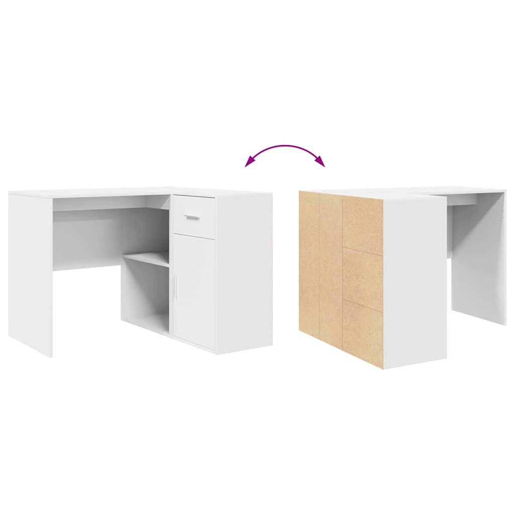 8721158934482_wbg-fu_en_hd_1 vidaXL Corner Desk with Drawer White 102 x 50 x 75 cm Engineered wood - Image 11