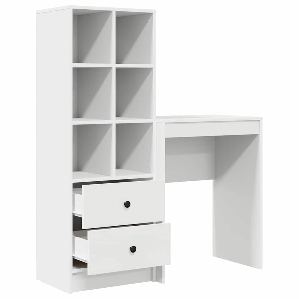 8721158934727_wbg-an_en_hd_3 vidaXL Desk with Storage with Drawer 2 pcs White 45.5 x 34 x 127 cm - Image 7