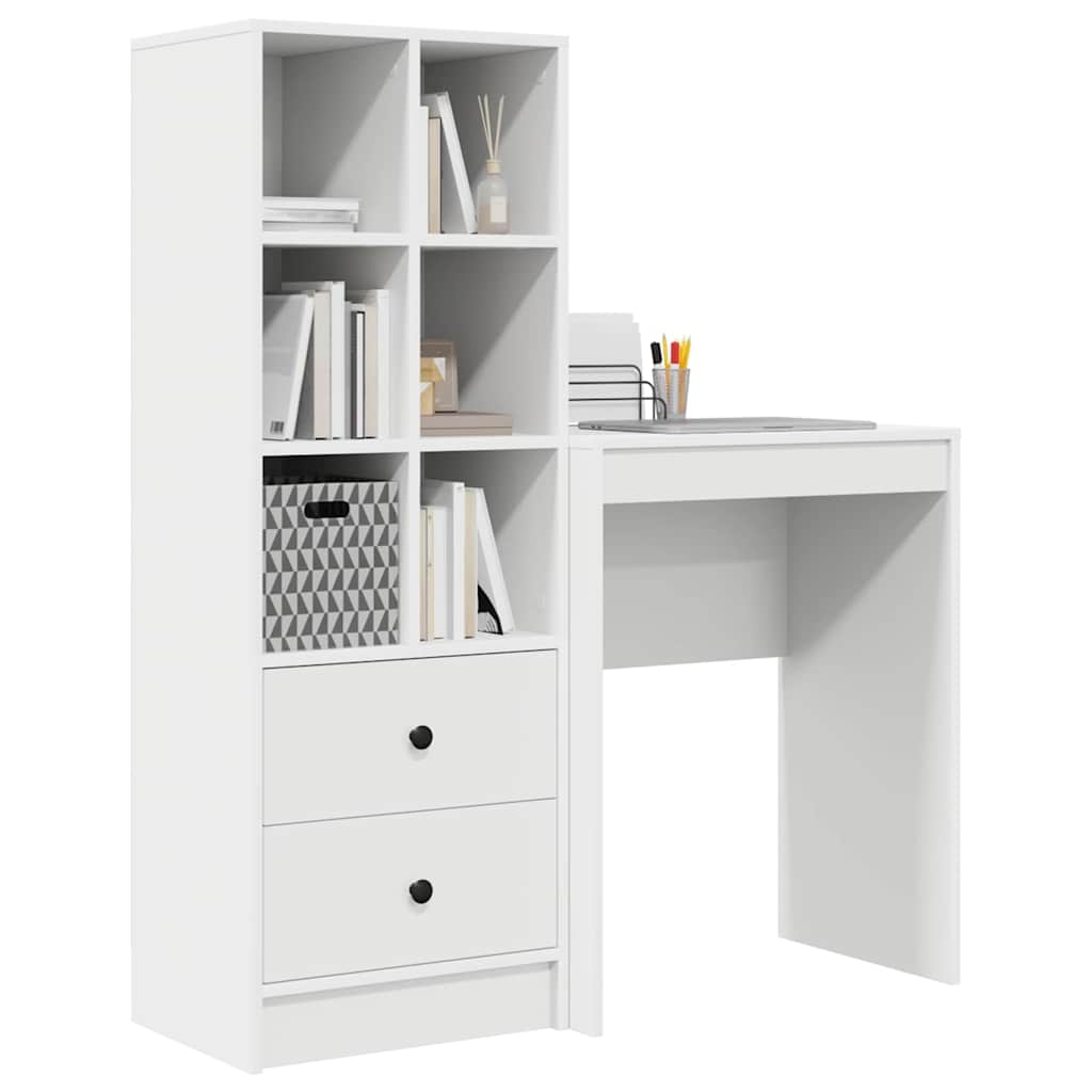 8721158934727_wbg-mo_en_hd_1 vidaXL Desk with Storage with Drawer 2 pcs White 45.5 x 34 x 127 cm - Image 3