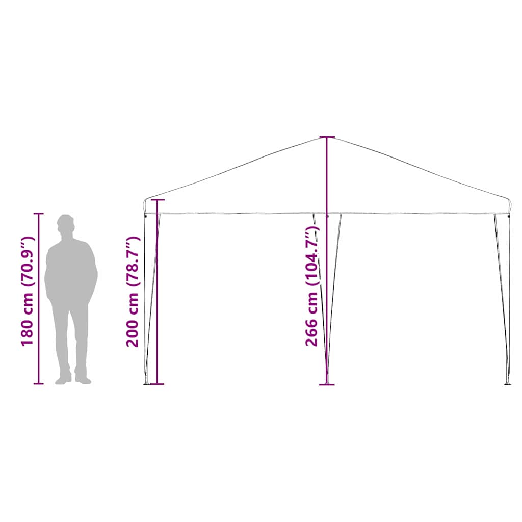 8721158937155_wbg-siz-si_en_hd_1 vidaXL Party Tent White 400 x 400 x 266 cm Polyester and Steel - Image 12