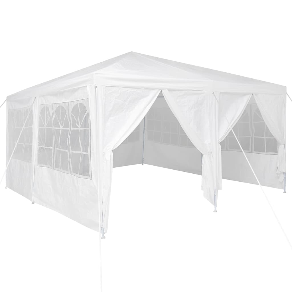 8721158937193_wbg-an-m_en_hd_1 vidaXL Party Tent White 400 x 400 x 266 cm Polyester and Steel - Image 2