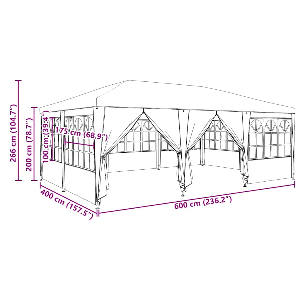 8721158937292_wbg-siz_en_hd_1 vidaXL Party Tent Anthracite and White 600 x 400 x 266 cm - Image 12