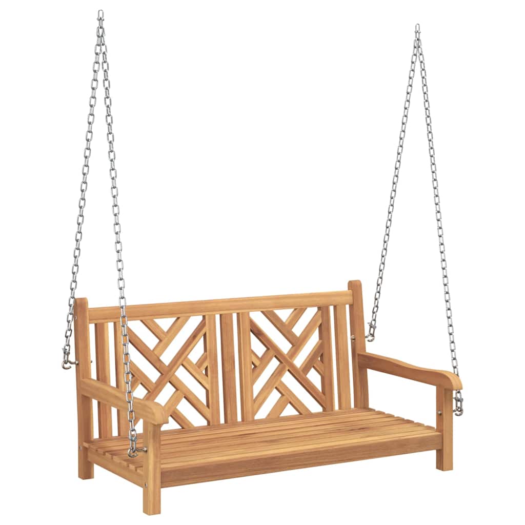 8721158938688_wbg-an-m_en_hd_1 vidaXL Swing Bench Other Brown 114 x 60 x 64 cm Solid teak wood - Image 2