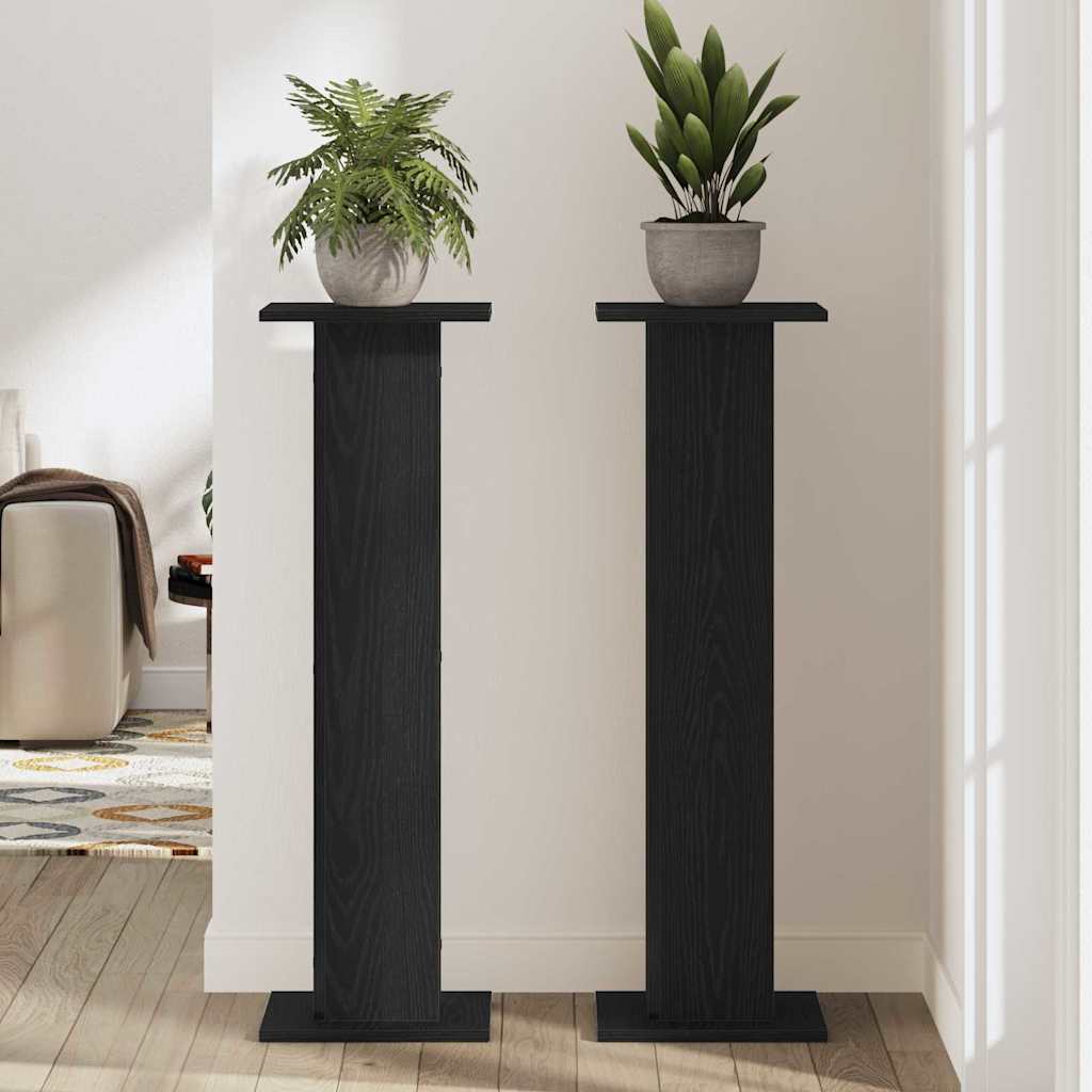 8721158947475_mo-im_en_hd_2 vidaXL Plant Stand 2 pcs Black Oak 30 x 30 x 95 cm Engineered wood - Image 4