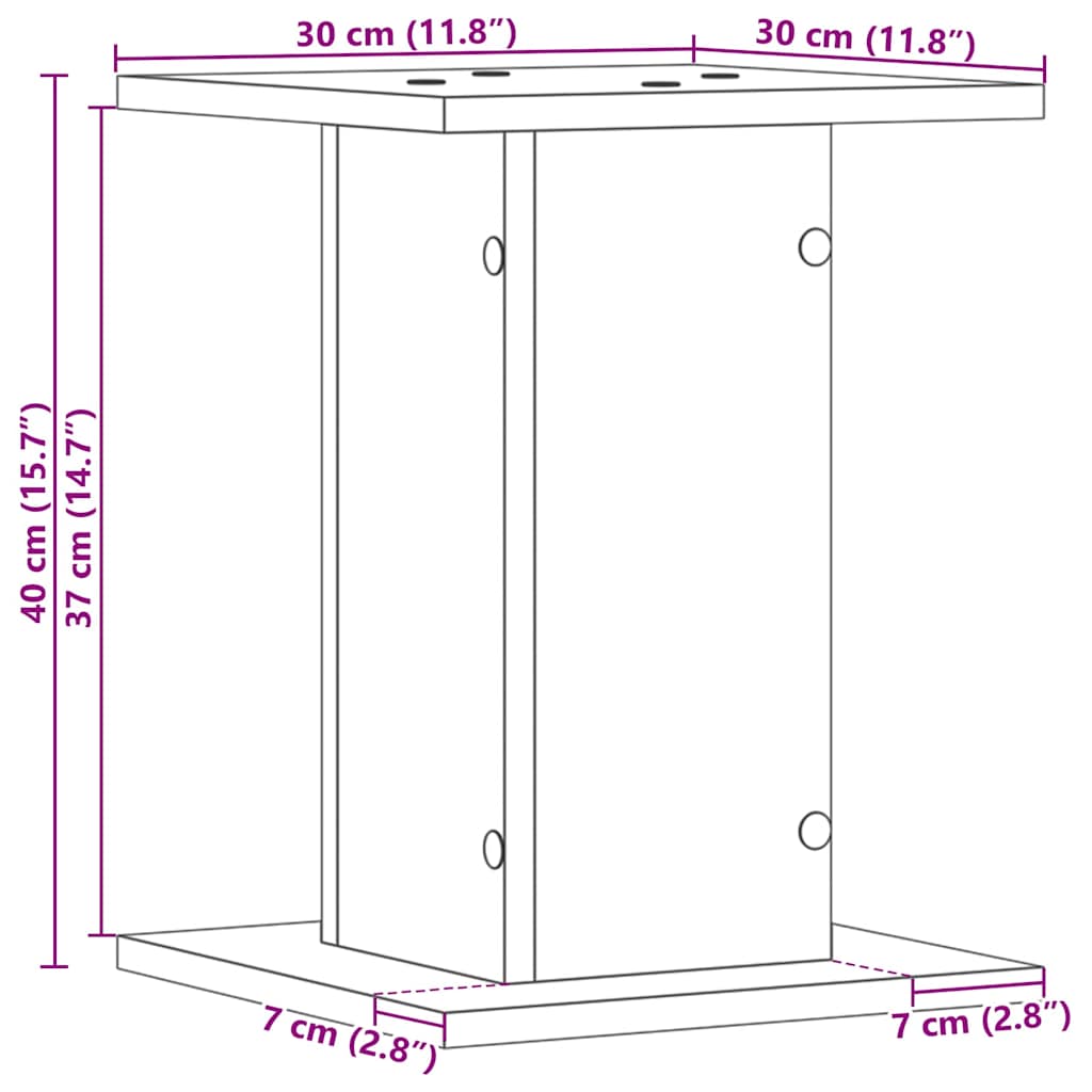8721158947505_wbg-siz_en_hd_1 vidaXL Plant Stand 2 pcs Black oak 30 x 30 x 40 cm Engineered wood - Image 10