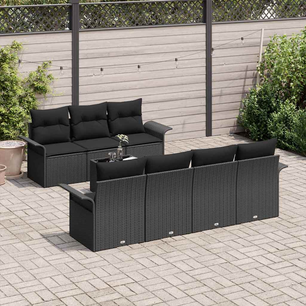 8721158948595_mo-im_en_hd_2 vidaXL Garden Sofa Set 8 pcs Black Poly rattan - Image 3