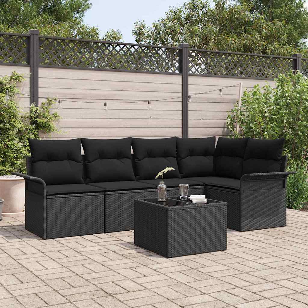 8721158949592_mo-im_en_hd_1 vidaXL Garden Sofa Set 6 pcs 242.5 x 132.5 x 85 cm Poly rattan - Image 1