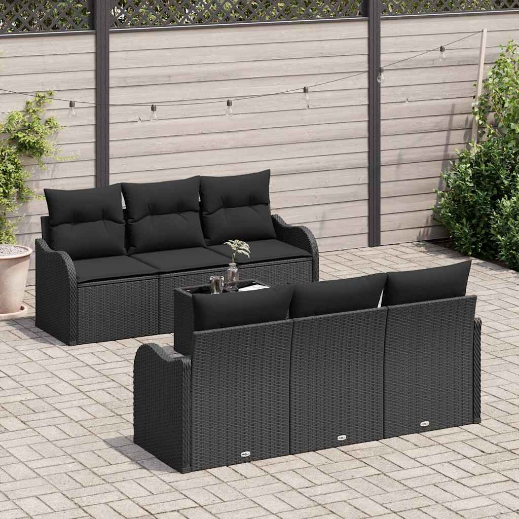 8721158951793_mo-im_en_hd_2 vidaXL Garden Sofa Set 7 pcs Black 55 x 55 x 37 cm Poly rattan - Image 3