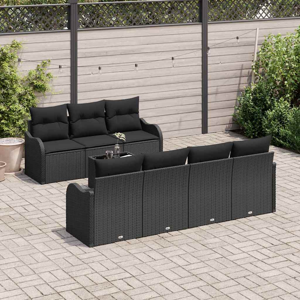 8721158951991_mo-im_en_hd_2 vidaXL Garden Sofa Set 8 pcs Black 55 x 55 x 37 cm Poly rattan - Image 3
