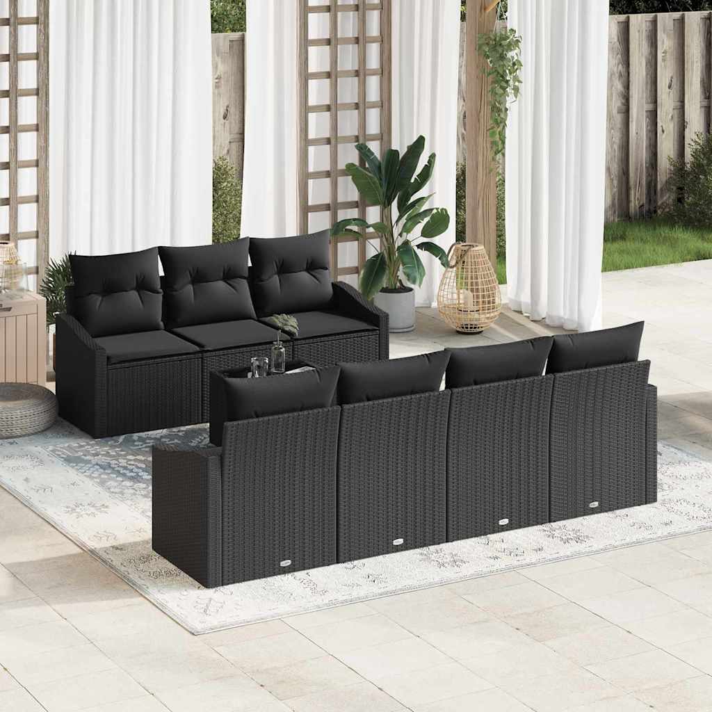 8721158962195_mo-im_en_hd_1 vidaXL Garden Sofa Set with Cushion Manual 8 pcs Black 55 x 55 x 37 cm - Image 1