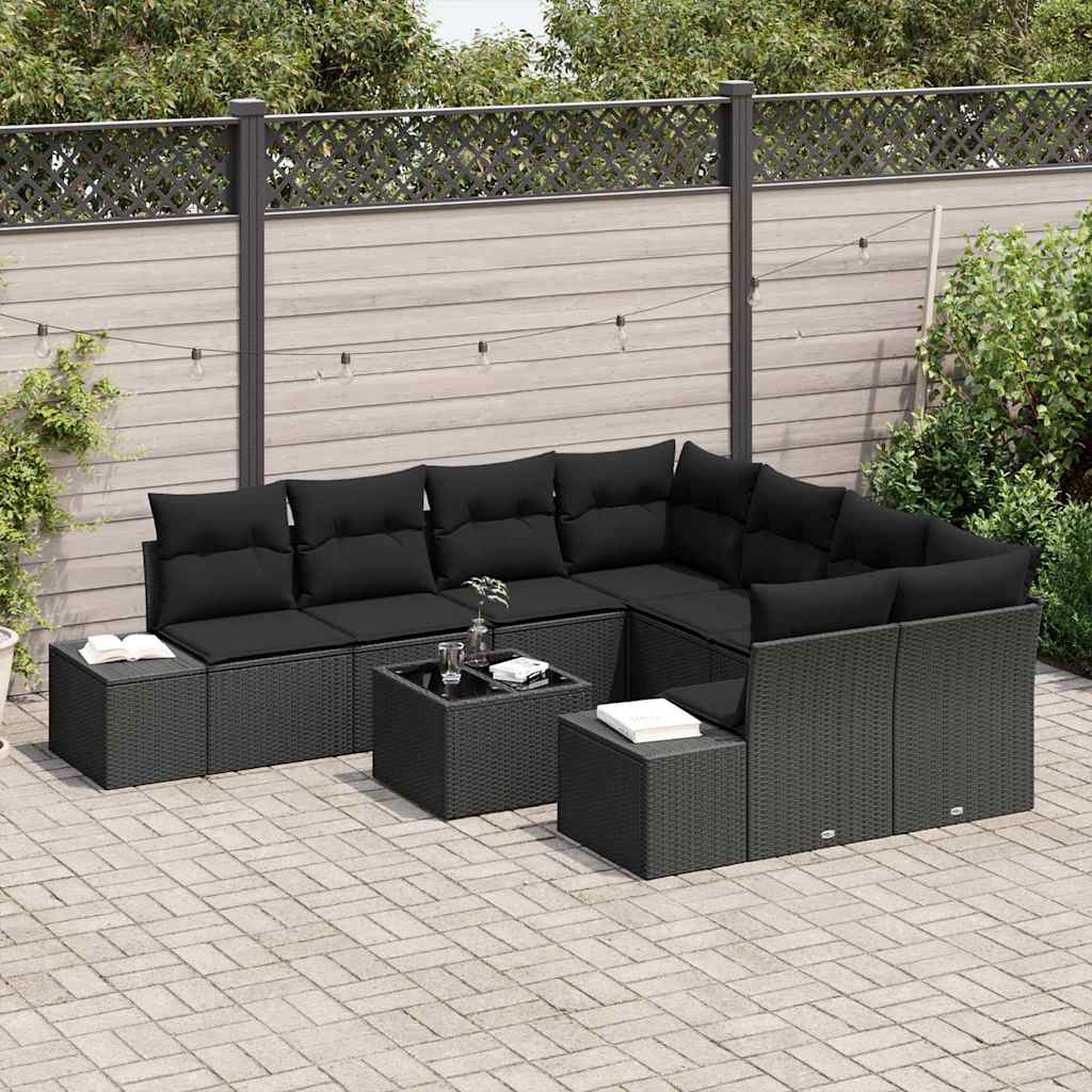 8721158965899_mo-im_en_hd_2 vidaXL Garden Sofa Set 9 pcs Black Poly rattan - Image 3