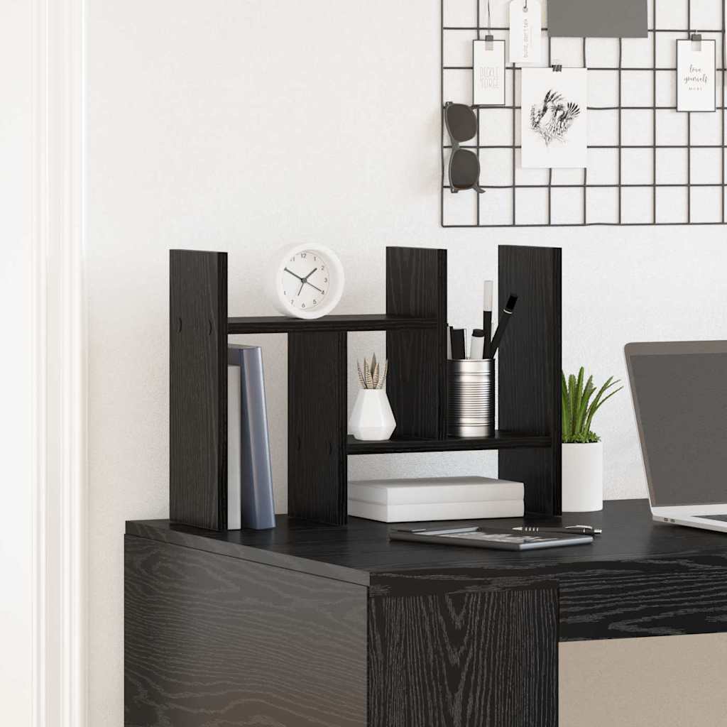 8721158972989_mo-im_en_hd_2 vidaXL Desk Organiser Black oak 34.5 x 15.5 x 35.5 cm Engineered wood - Image 4