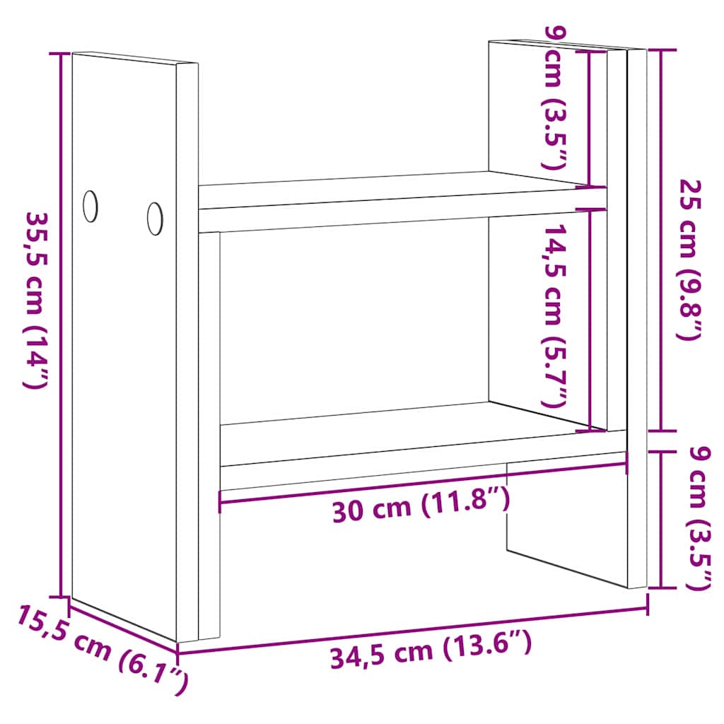 8721158972989_wbg-siz_en_hd_1 vidaXL Desk Organiser Black oak 34.5 x 15.5 x 35.5 cm Engineered wood - Image 11