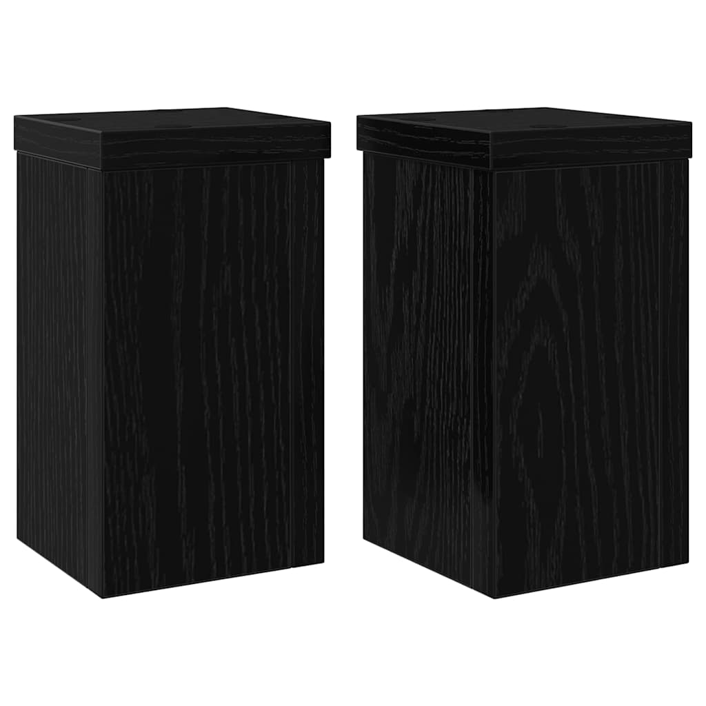 8721158973214_wbg-an-m_en_hd_1 vidaXL Plant Stand 2 pcs Black oak 10 x 10 x 18 cm Engineered Wood - Image 2