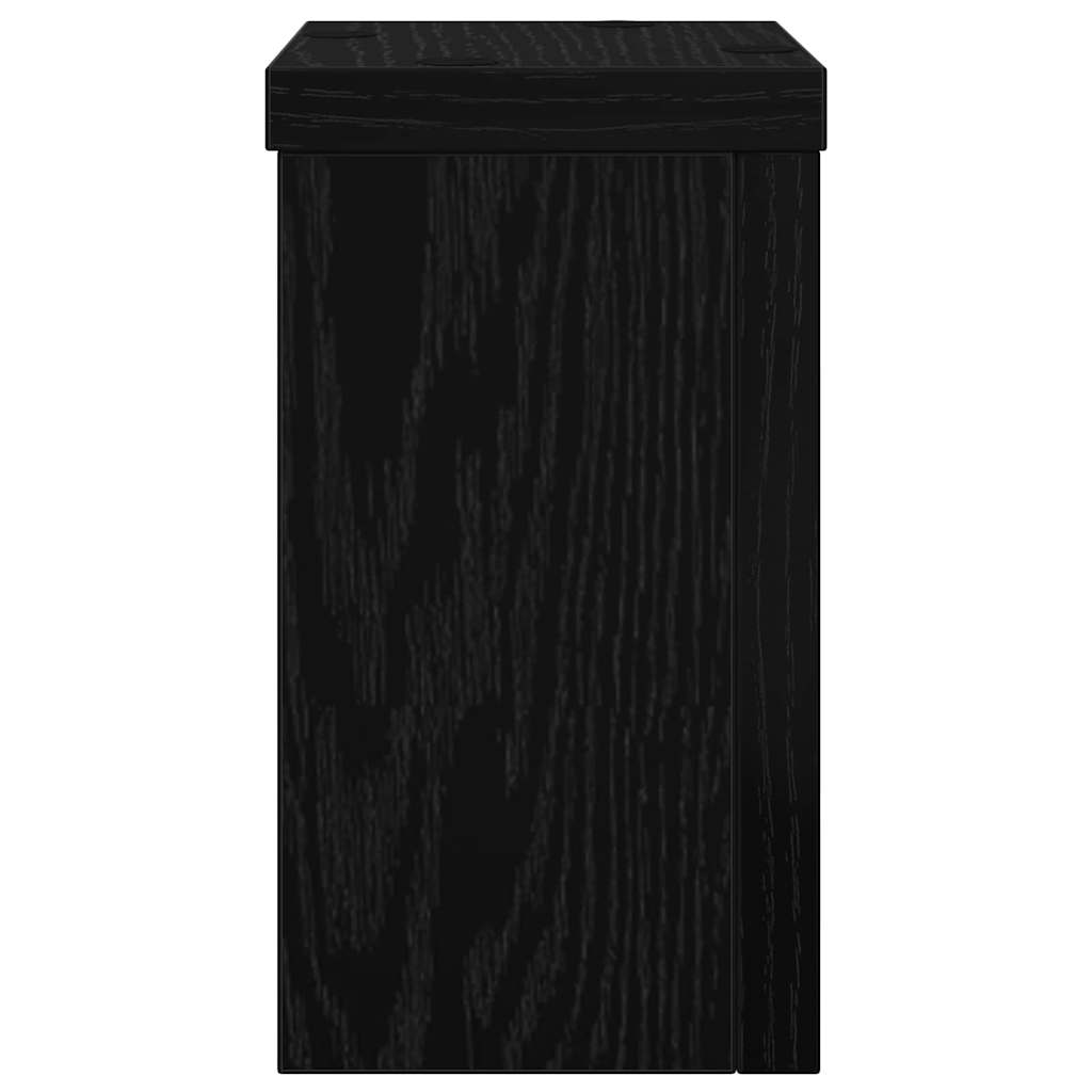 8721158973214_wbg-fr_en_hd_3 vidaXL Plant Stand 2 pcs Black oak 10 x 10 x 18 cm Engineered Wood - Image 6