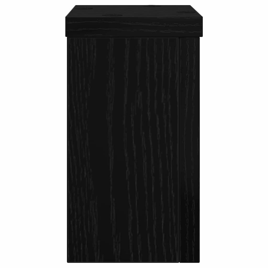 8721158973214_wbg-si_en_hd_4 vidaXL Plant Stand 2 pcs Black oak 10 x 10 x 18 cm Engineered Wood - Image 7