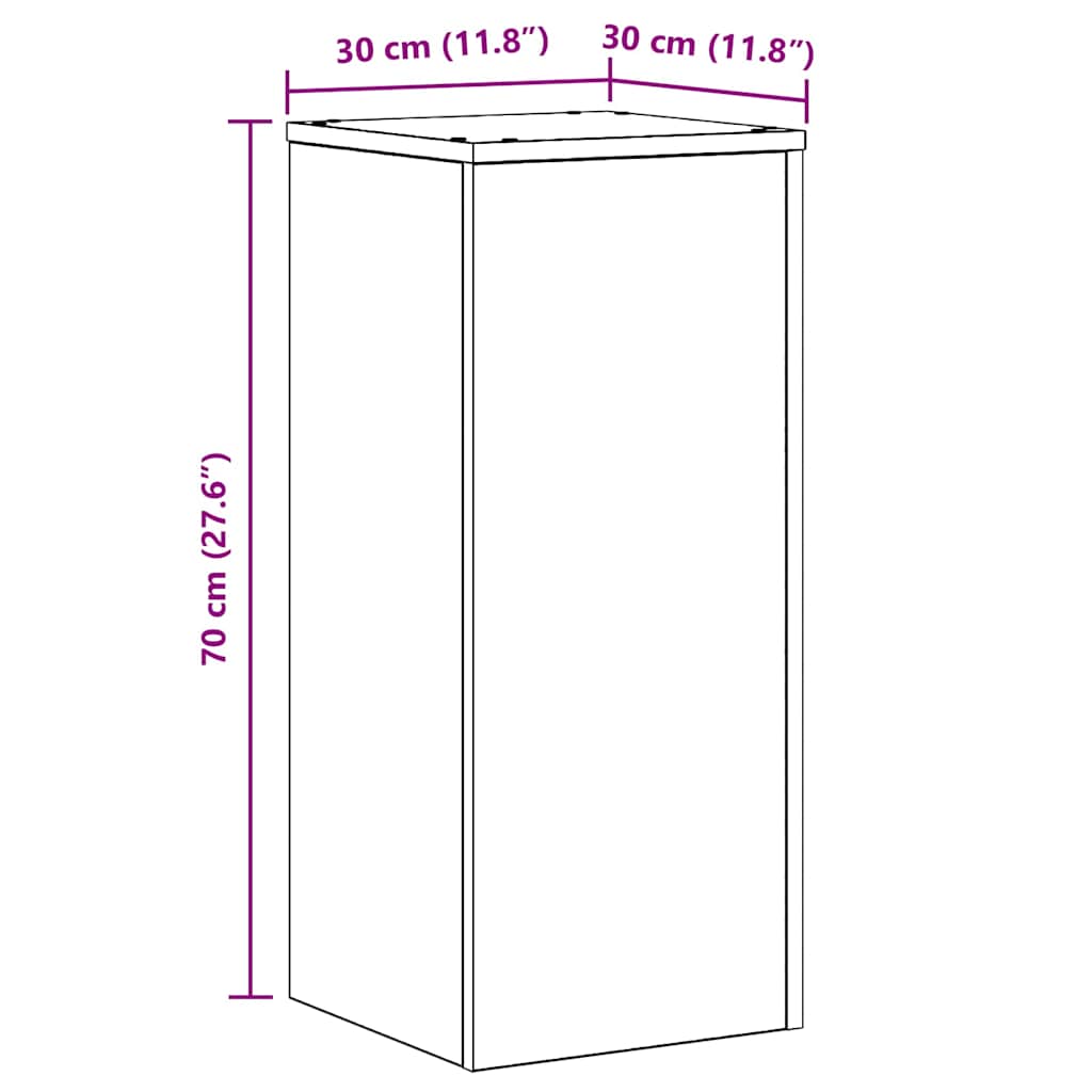 8721158973252_wbg-siz_en_hd_1 vidaXL Plant Stand 2 pcs Black oak 30 x 30 x 70 cm Engineered Wood - Image 10