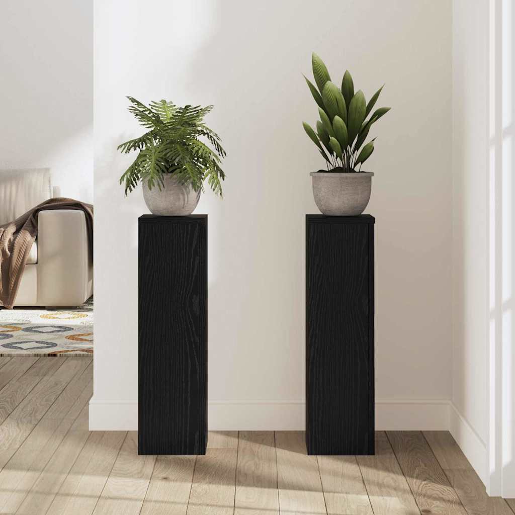 8721158973269_mo-im_en_hd_2 vidaXL Plant Stand 2 pcs Black oak 17 x 17 x 60 cm Engineered Wood - Image 4