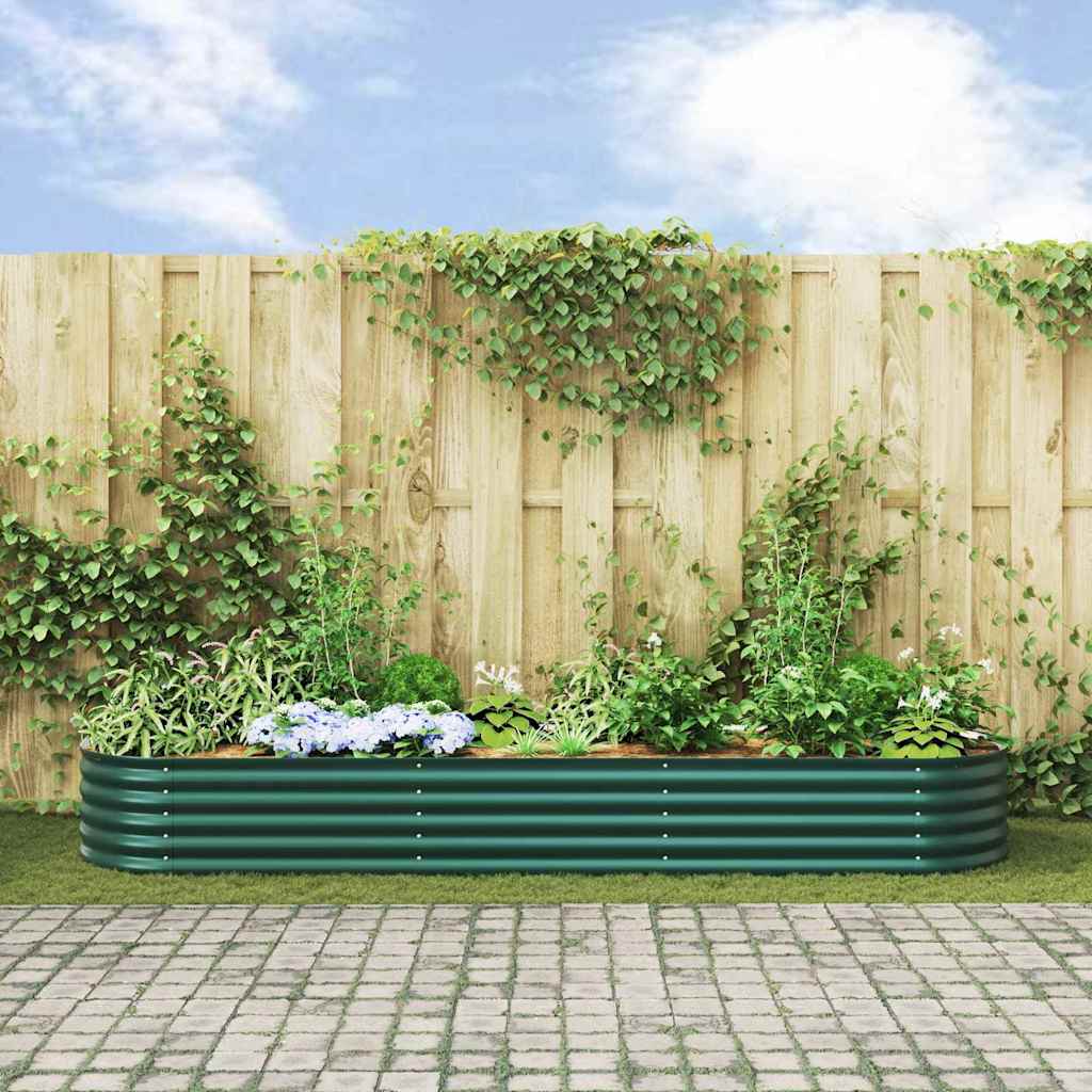 8721158973573_mo-im_en_hd_2 vidaXL Garden Raised Bed Green 320 x 80 x 44 cm Steel - Image 4