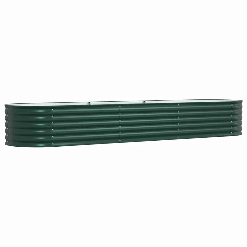 8721158973573_wbg-an-m_en_hd_1 vidaXL Garden Raised Bed Green 320 x 80 x 44 cm Steel - Image 2