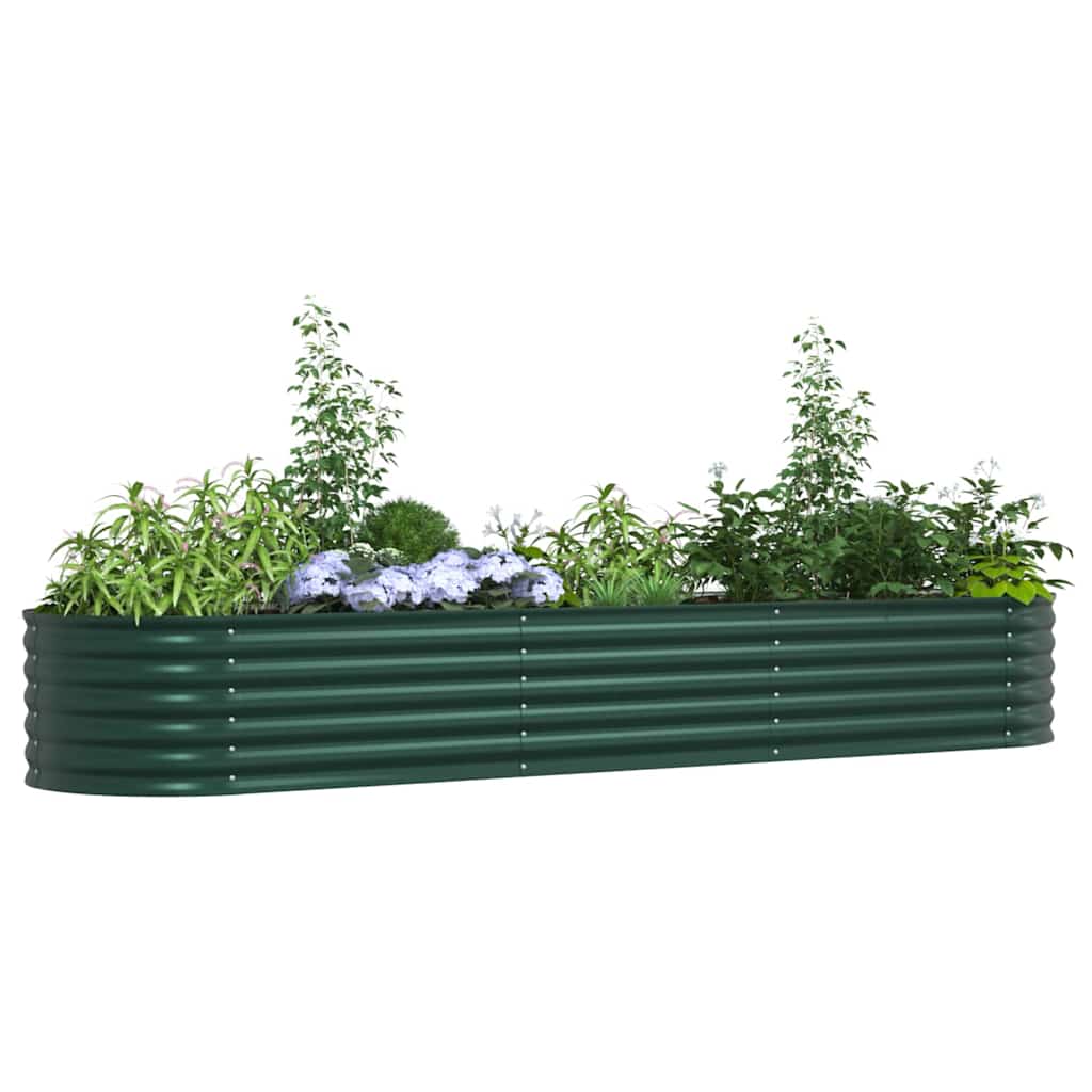 8721158973573_wbg-mo_en_hd_1 vidaXL Garden Raised Bed Green 320 x 80 x 44 cm Steel - Image 3