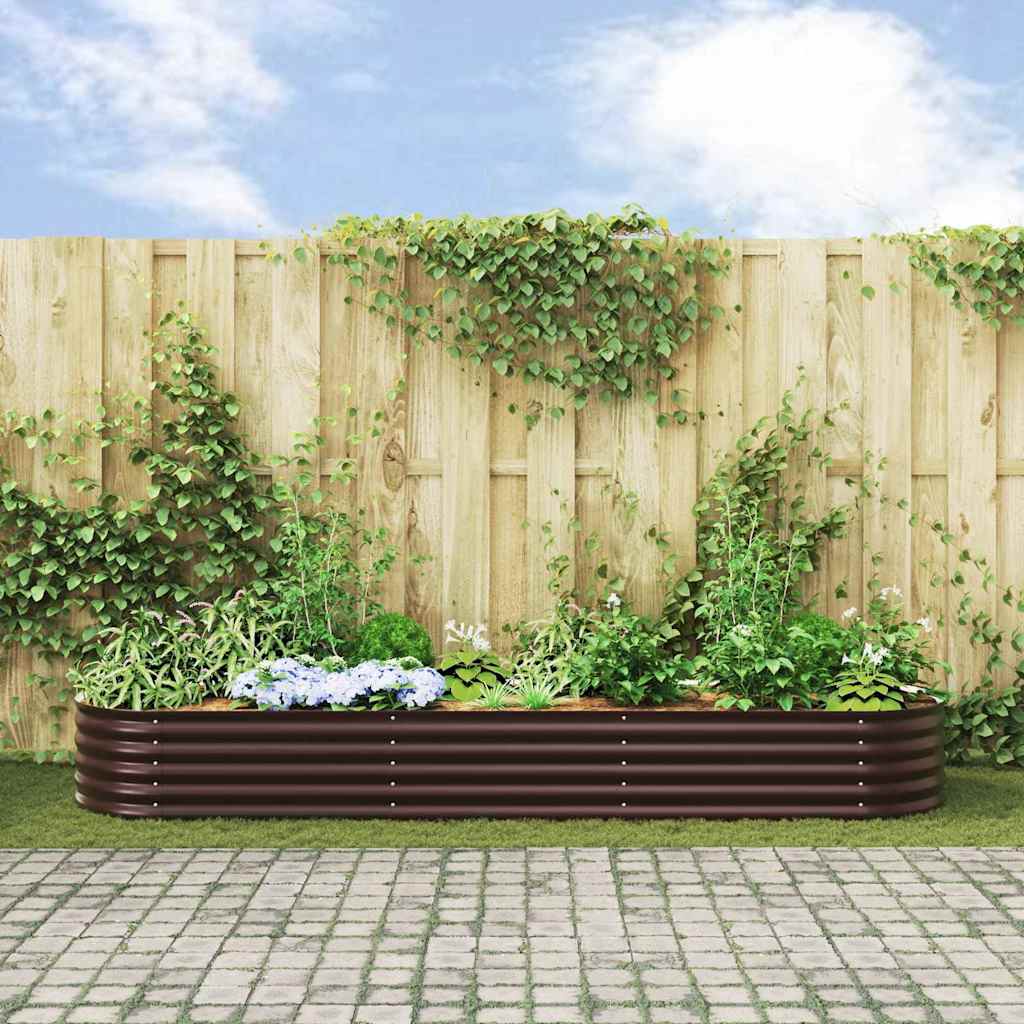 8721158973672_mo-im_en_hd_2 vidaXL Garden Raised Bed Brown 320 x 80 x 44 cm Steel - Image 4
