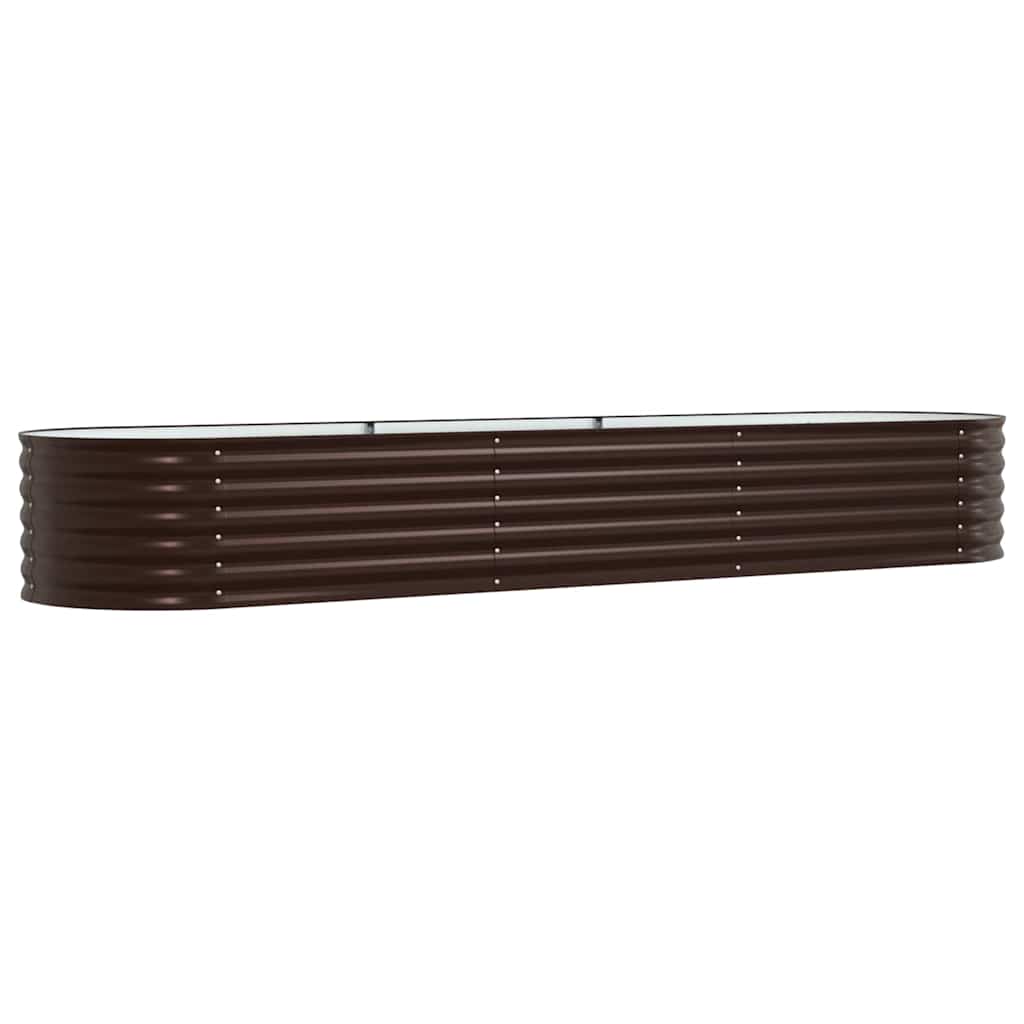 8721158973672_wbg-an-m_en_hd_1 vidaXL Garden Raised Bed Brown 320 x 80 x 44 cm Steel - Image 2