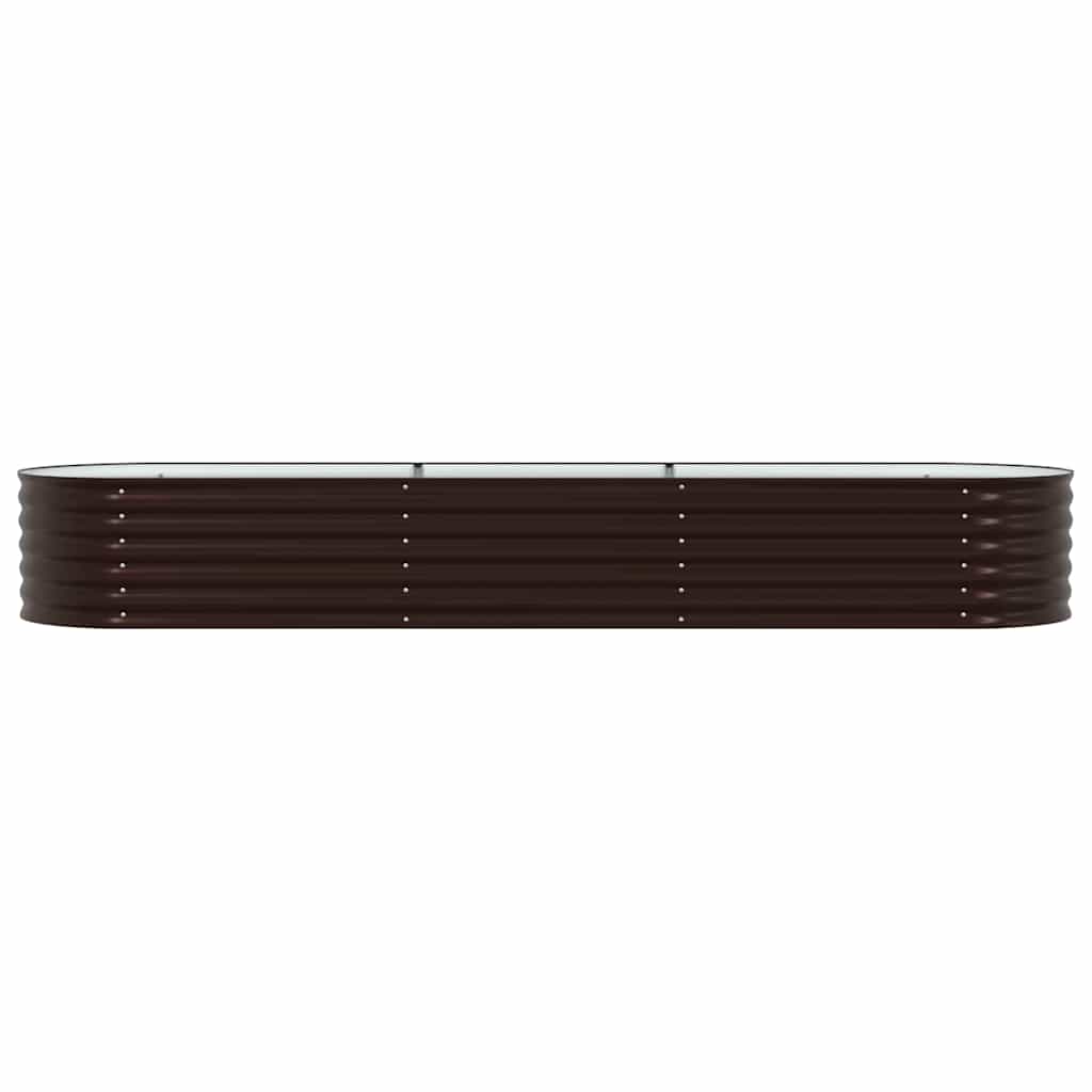 8721158973672_wbg-fr_en_hd_3 vidaXL Garden Raised Bed Brown 320 x 80 x 44 cm Steel - Image 5