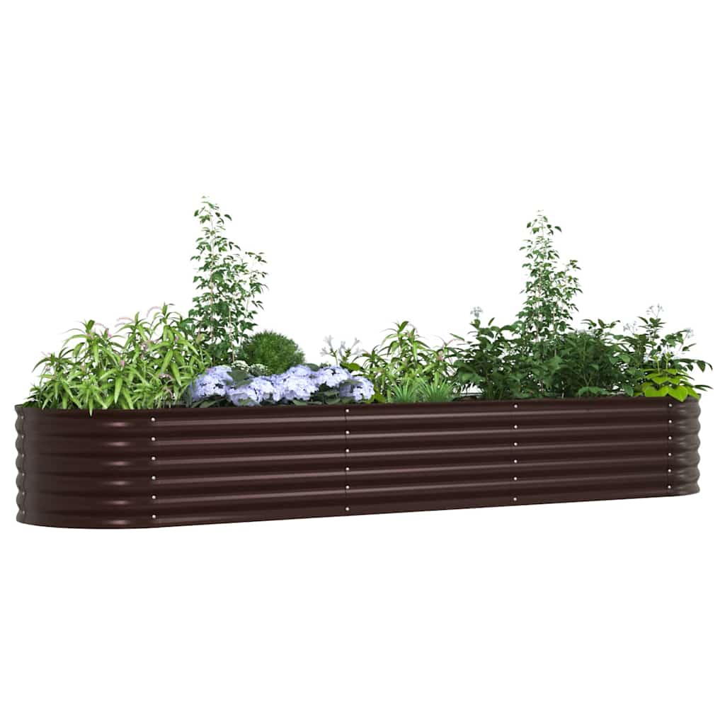 8721158973672_wbg-mo_en_hd_1 vidaXL Garden Raised Bed Brown 320 x 80 x 44 cm Steel - Image 3