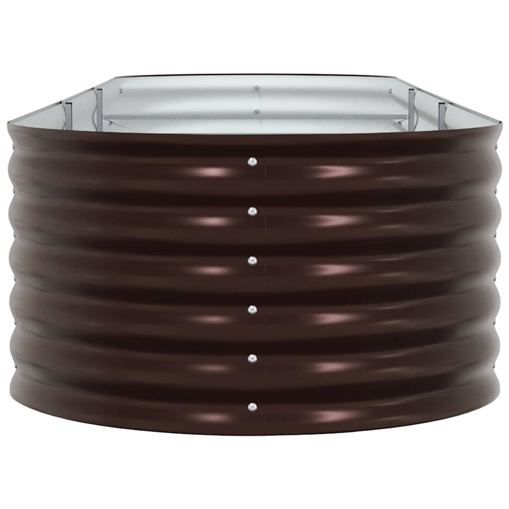 8721158973672_wbg-si_en_hd_4 vidaXL Garden Raised Bed Brown 320 x 80 x 44 cm Steel - Image 6