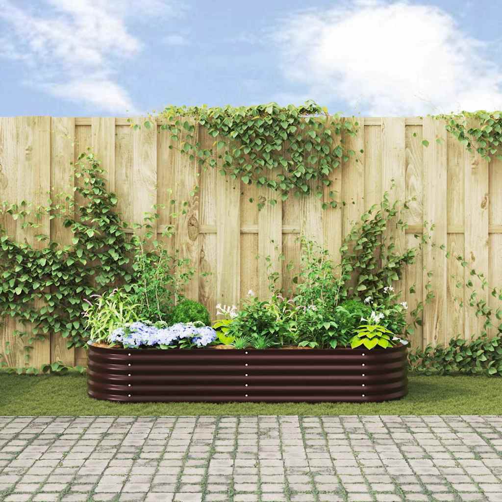 8721158973689_mo-im_en_hd_2 vidaXL Garden Raised Bed Brown 240 x 80 x 44 cm Steel - Image 4