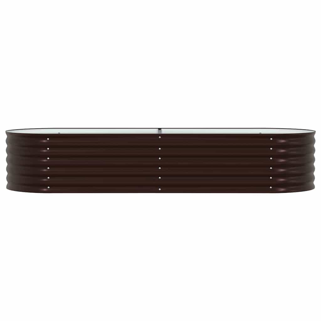 8721158973689_wbg-fr_en_hd_3 vidaXL Garden Raised Bed Brown 240 x 80 x 44 cm Steel - Image 6