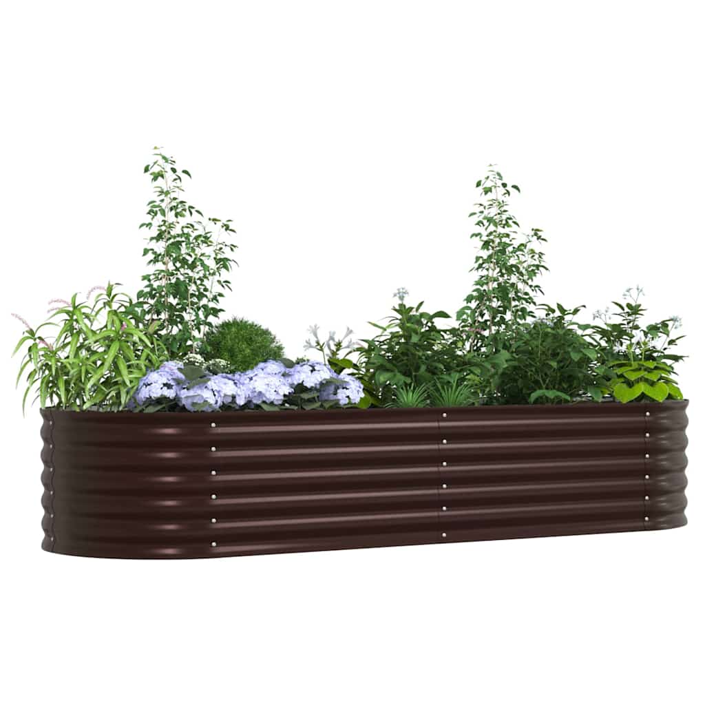 8721158973689_wbg-mo_en_hd_1 vidaXL Garden Raised Bed Brown 240 x 80 x 44 cm Steel - Image 3