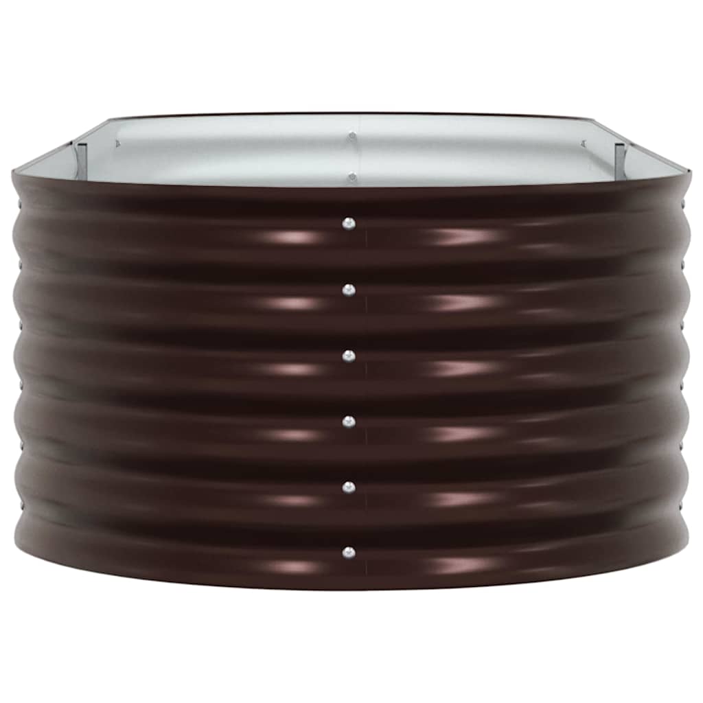 8721158973689_wbg-si_en_hd_4 vidaXL Garden Raised Bed Brown 240 x 80 x 44 cm Steel - Image 7