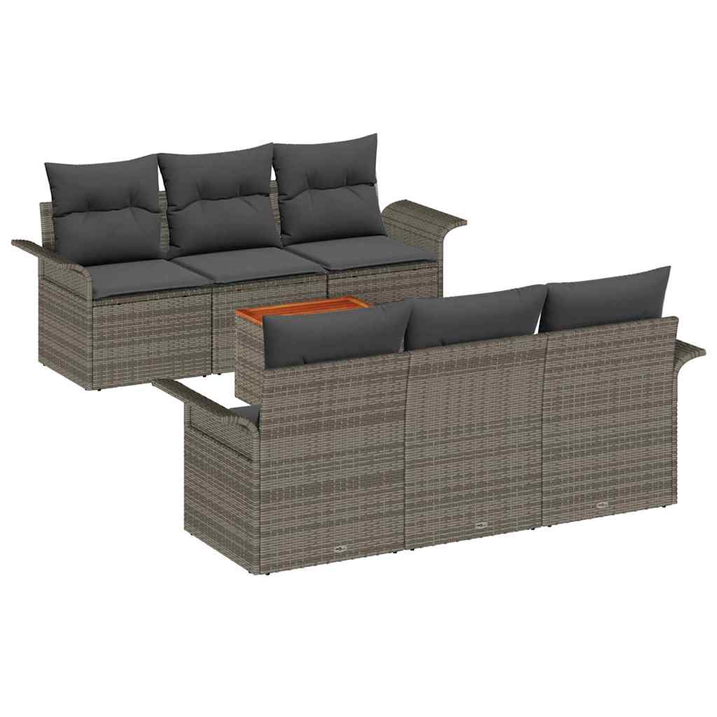 8721158973863_wbg-an-m_en_hd_4 vidaXL Garden Sofa Set 7 pcs Grey Poly rattan - Image 2