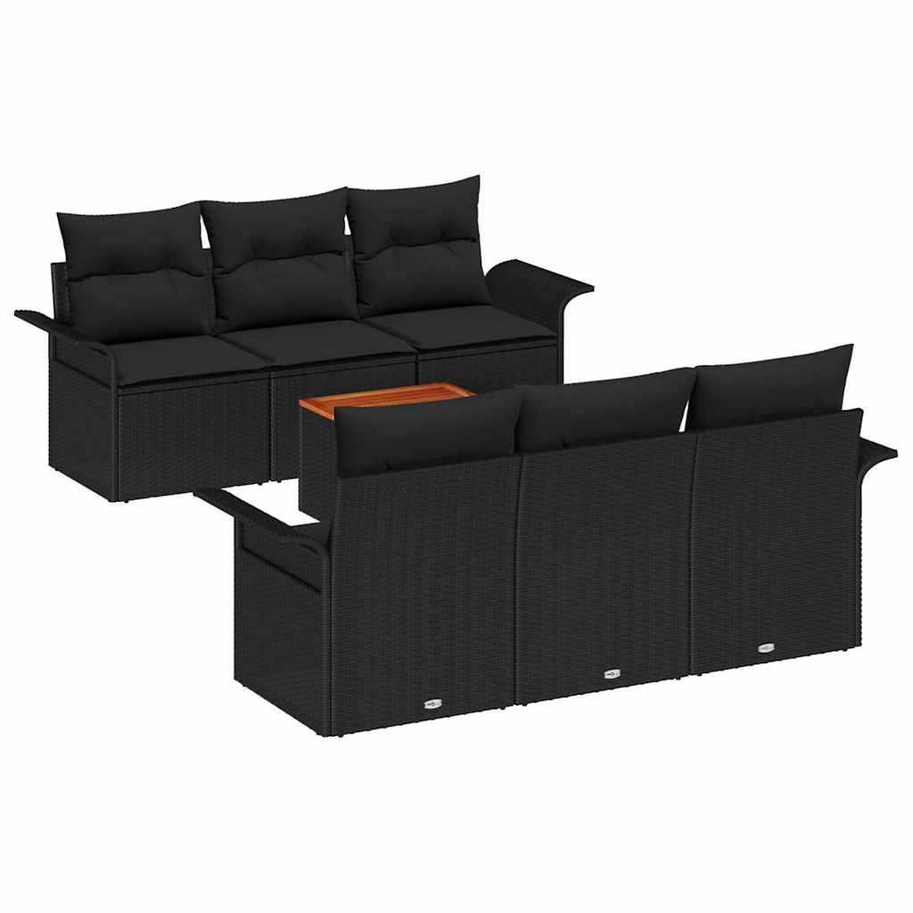 8721158973894_wbg-an-m_en_hd_4 vidaXL Garden Sofa Set 7 pcs Black Poly rattan - Image 2