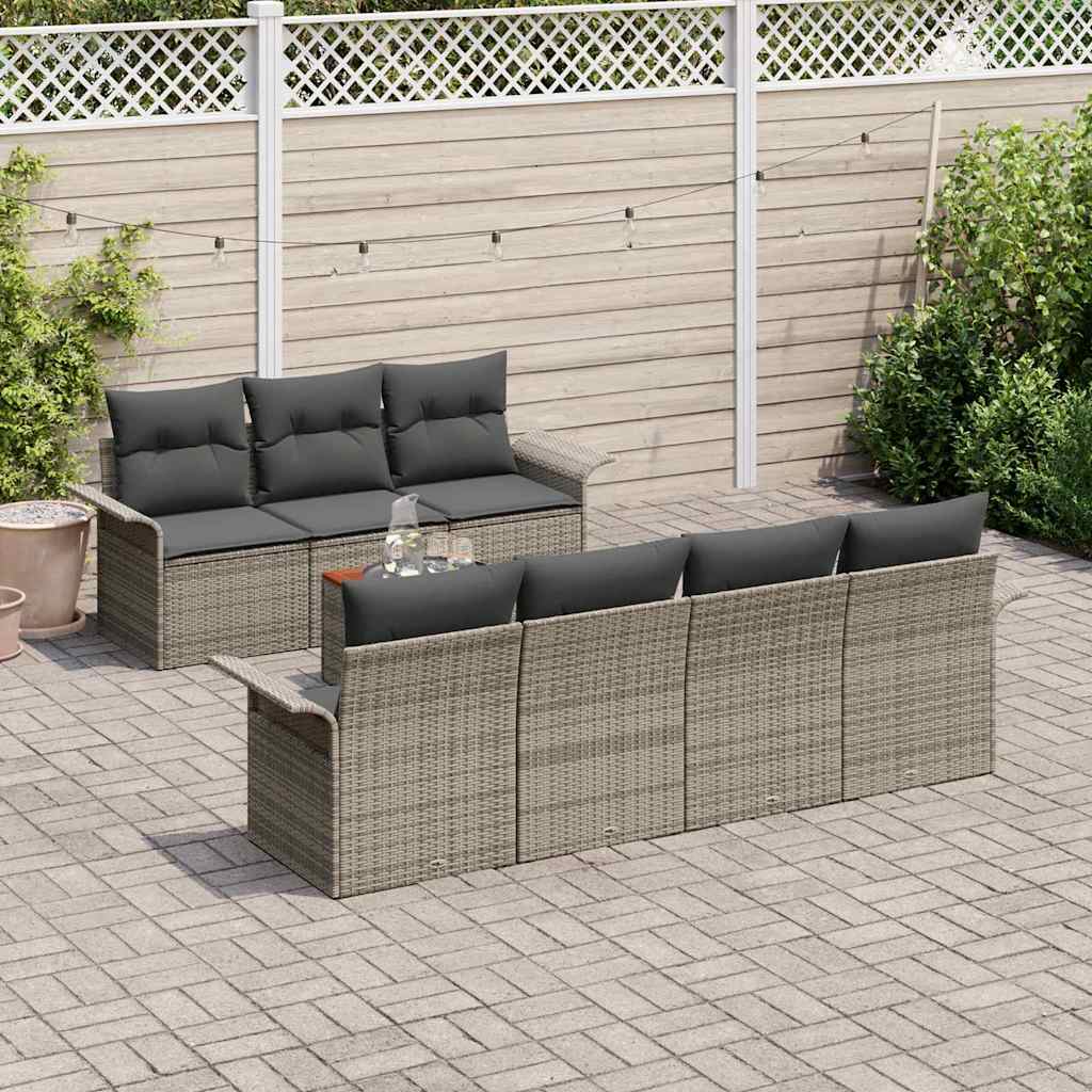 8721158974006_mo-im_en_hd_2 vidaXL Garden Sofa Set 8 pcs Grey Poly rattan - Image 3