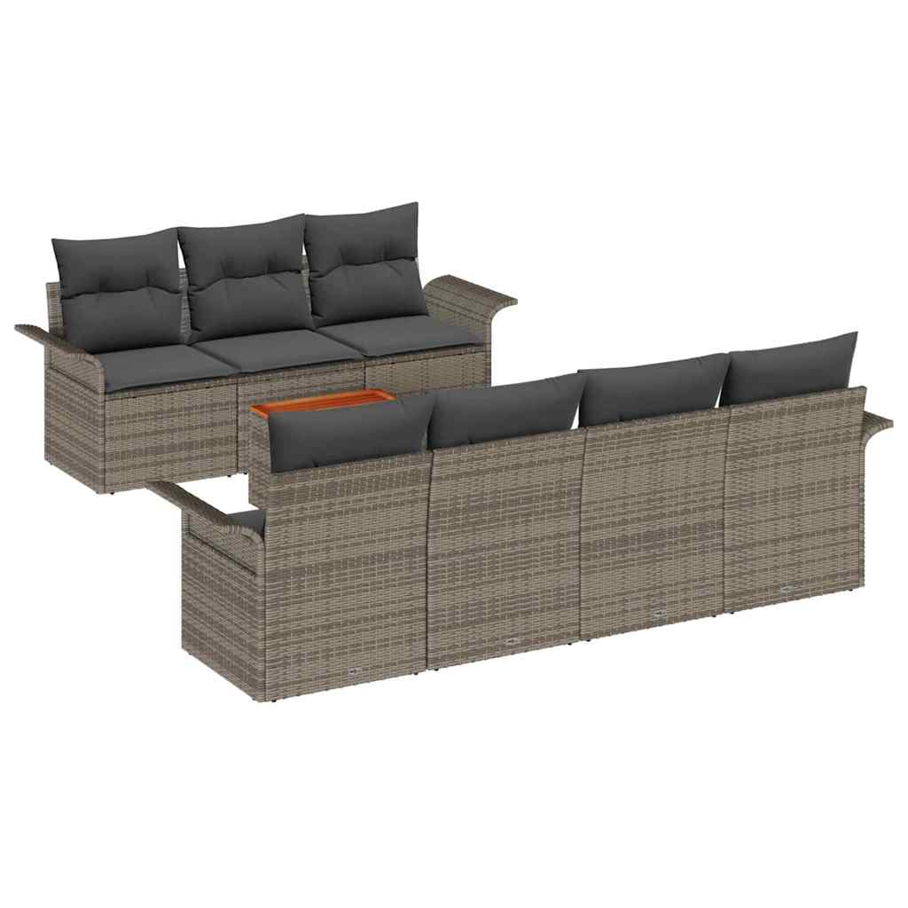 8721158974006_wbg-an-m_en_hd_4 vidaXL Garden Sofa Set 8 pcs Grey Poly rattan - Image 2