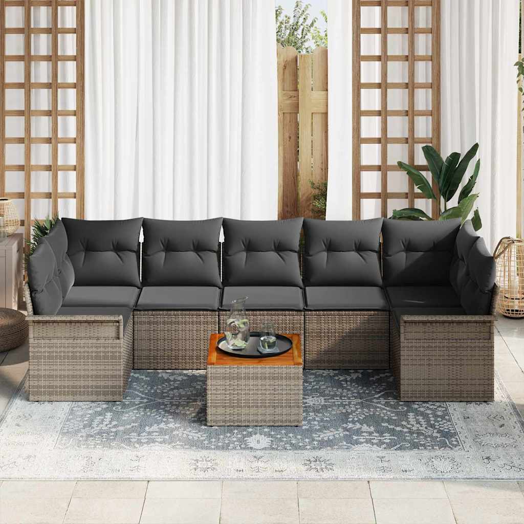 8721158974075_mo-im_en_hd_2 vidaXL Garden Sofa Set 8 pcs Grey Poly rattan - Image 3