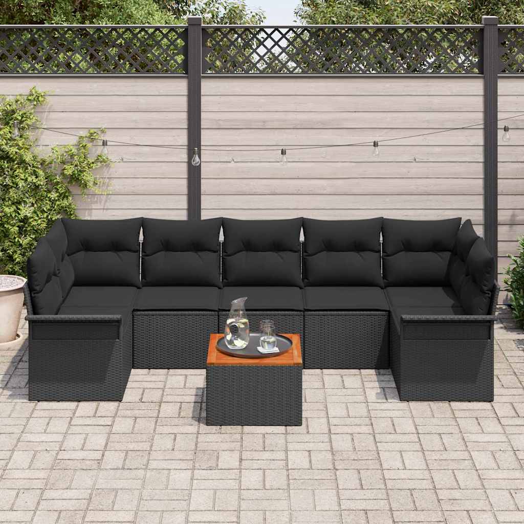 8721158974105_mo-im_en_hd_2 vidaXL Garden Sofa Set 8 pcs Black Poly rattan - Image 3