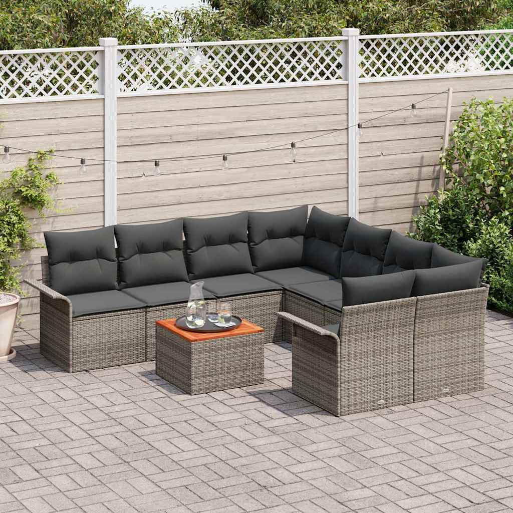8721158974211_mo-im_en_hd_2 vidaXL Garden Sofa Set 9 pcs Grey Poly rattan - Image 3
