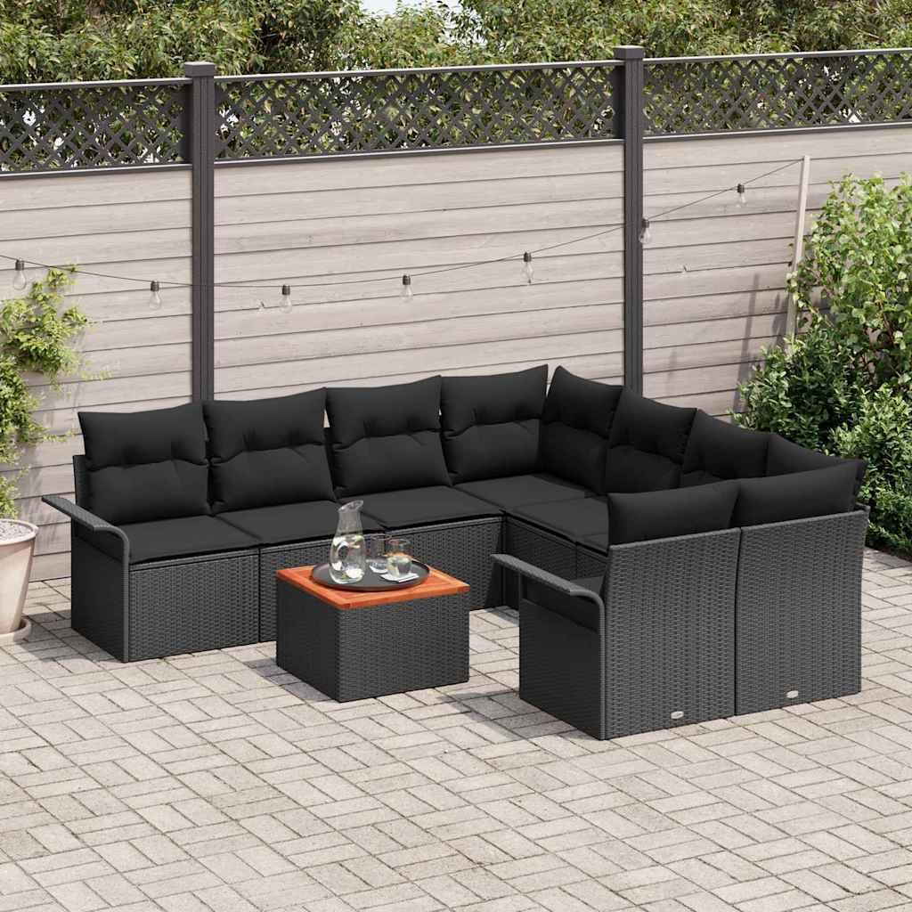 8721158974242_mo-im_en_hd_2 vidaXL Garden Sofa Set 9 pcs Black Poly rattan - Image 3