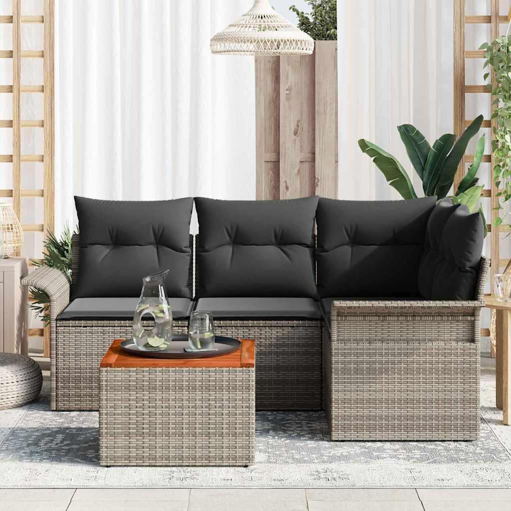 8721158974358_mo-im_en_hd_2 vidaXL Garden Sofa Set 5 pcs Grey Poly rattan - Image 3