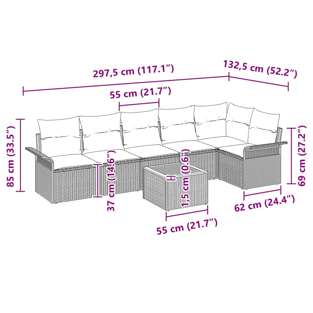 8721158974525_wbg-siz_en_hd_1 vidaXL Garden Sofa Set 7 pcs Black Poly rattan - Image 9
