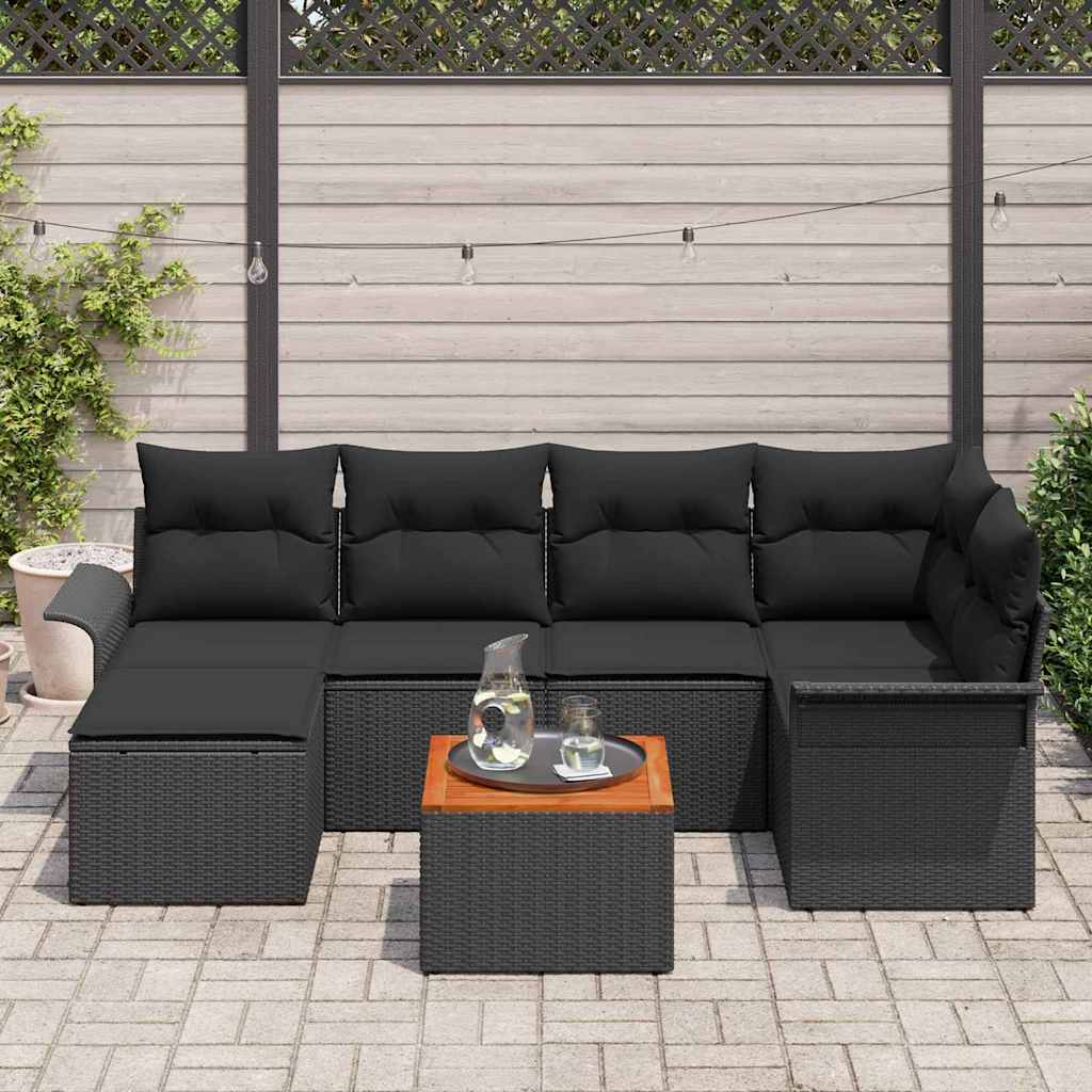 8721158974662_mo-im_en_hd_2 vidaXL Garden Sofa Set 7 pcs Black Poly rattan - Image 3